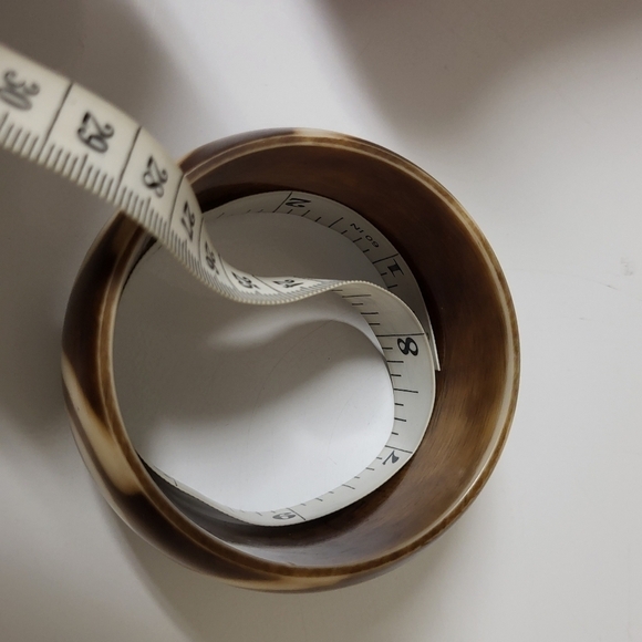 Vintage Two tone Swirl Chunky BOHO Bangle - Picture 6 of 8